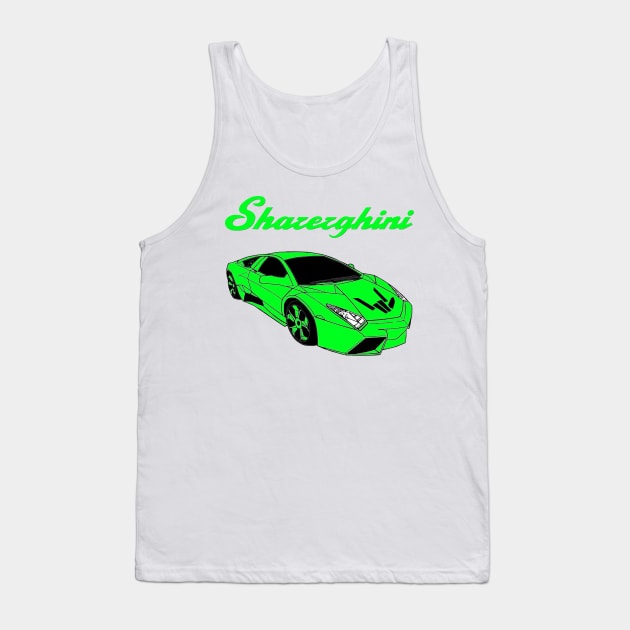 sharerghini, sharerghini merch,sharerghini Green rainbow Tank Top by Yoyo Star